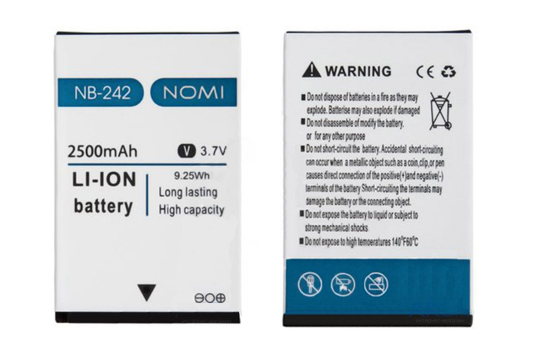 

Оригинальный аккумулятор ( АКБ / батарея ) NB-242 для Nomi i242 X-Treme 2500mAh
