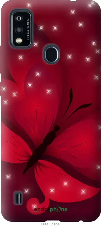 

На ZTE Blade A51 Лунная бабочка "1663u-2506-10746", Красный