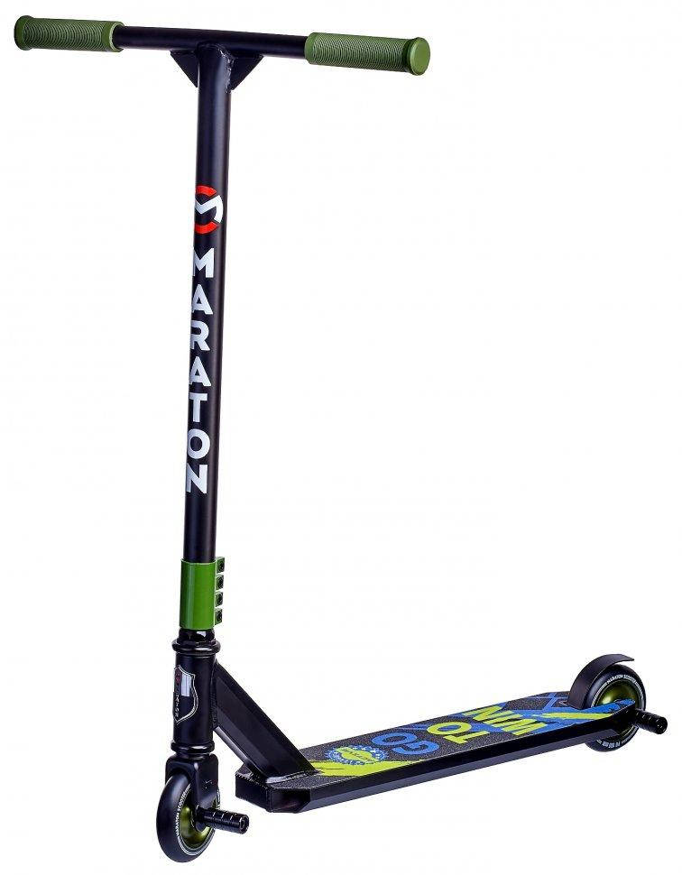 

Самокат трюковый MARATON ACTIVE 100 мм 2 пеги Dark-Green (92759641)