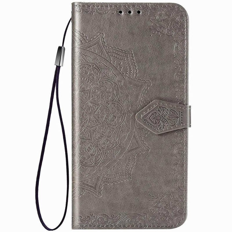 

Кожаный Чехол (книжка) Art Case с визитницей для Oppo A52 / A72 / A92, Серый