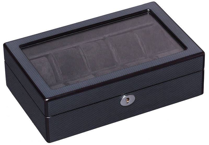 

Деревянная шкатулка для часов на 10 отделений Rothenschild RS-802-10-TB, Черный