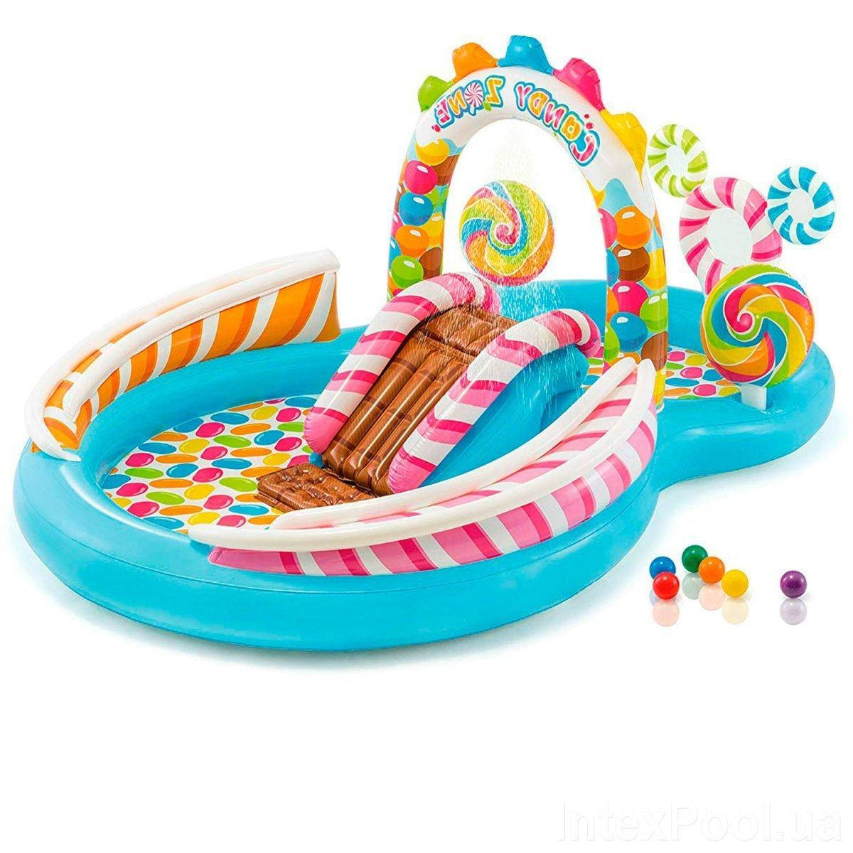 

Надувной игровой центр Intex 57149 «Сладости», 259 х 191 х 130 см, Голубой