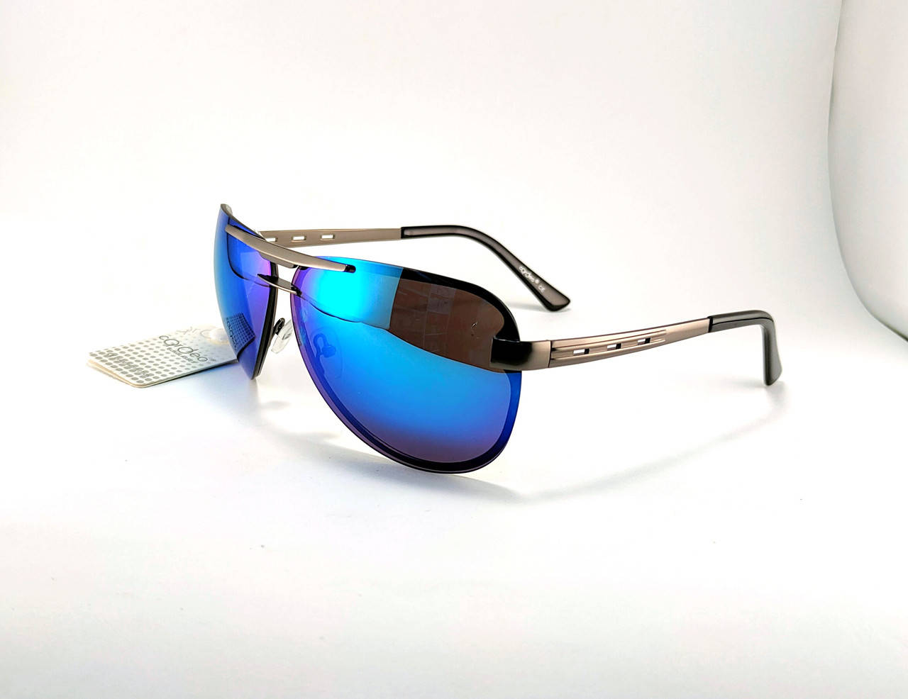 

Солнцезащитные очки AVIATOR капельки синие зеркальные (стеклянные линзы), очки капли авиатор Cardeo унисекс, Черный