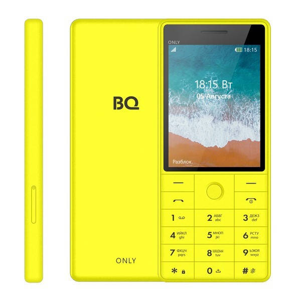 

Мобильный телефон BQ 2815 UA Only Yellow, Желтый