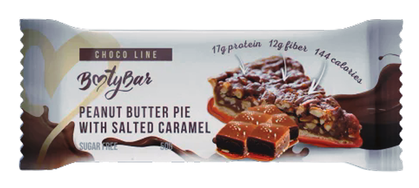 

Протеиновый батончик BootyBar Choco Line Арахисовый Пирог с Солёной Карамелью (50 грамм)