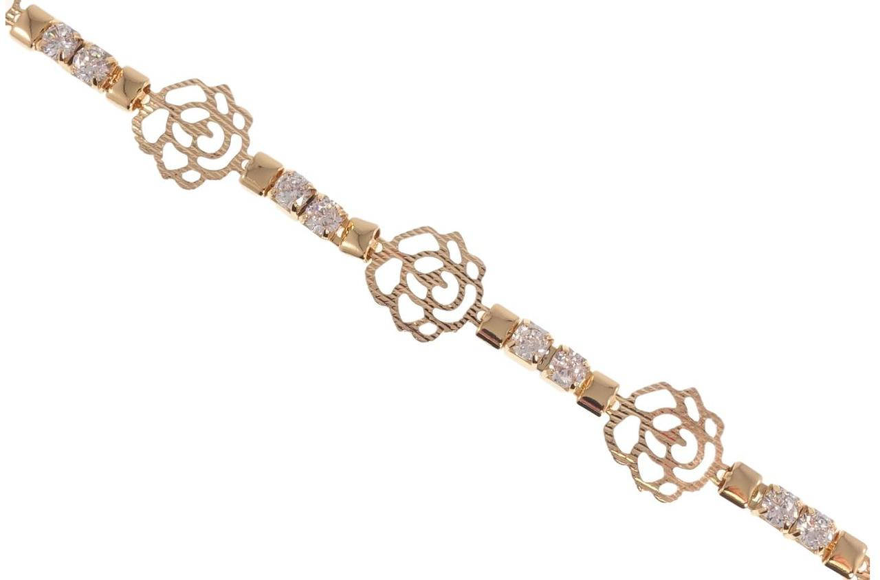 

Браслет Xuping Позолота 18K "Роза" длина 19,5см х 4-13мм