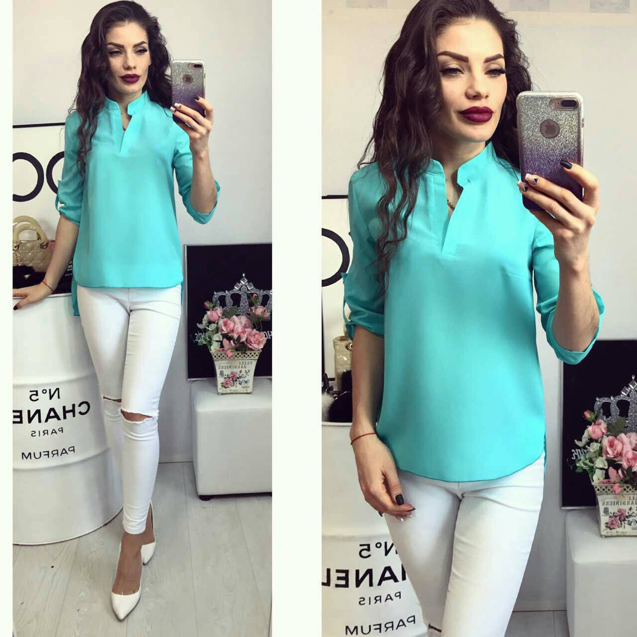 

Блузка женская, модель 749, бирюза 52, Бирюзовый