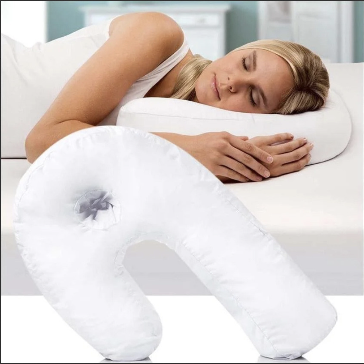 

Подушка ортопедическая Side Sleeper Pro, удобная эргономическая подушка для сна Magnus, Белый