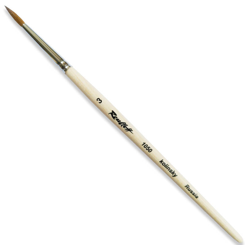 

Пензлик колонок круглий к.р. Roubloff 1050 № 3 (ЖК5-03,00Б)