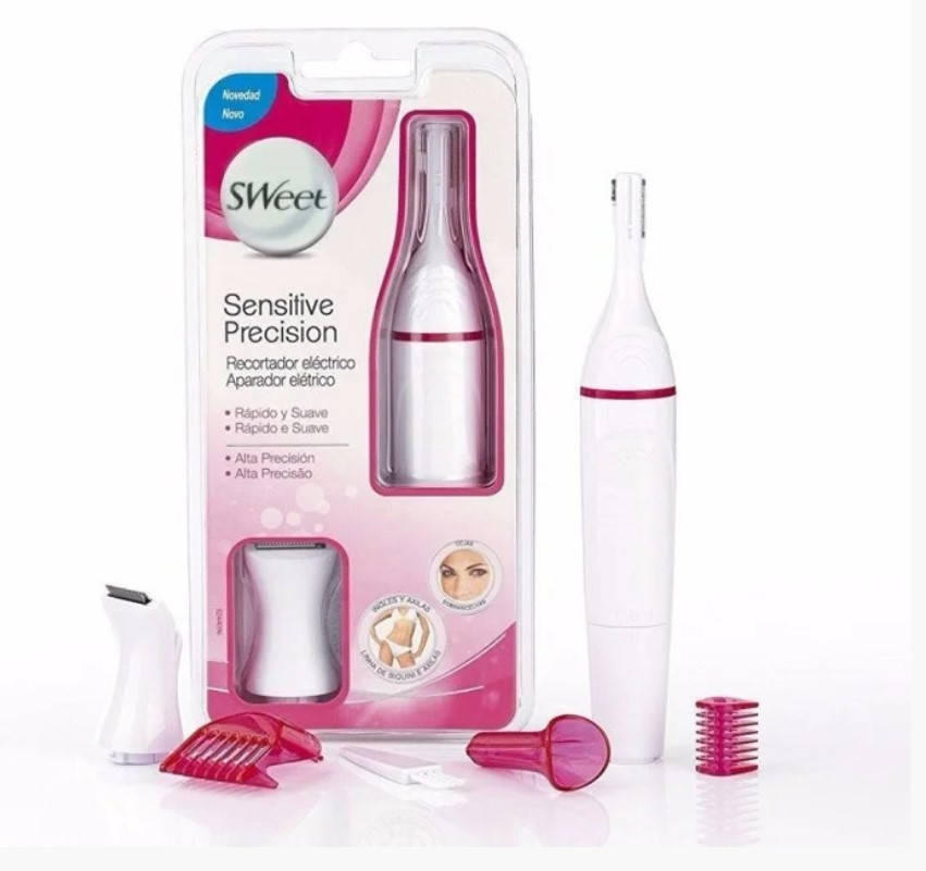 

Женский триммер Sweet Sensitive Precision 4в1 белый с розовым