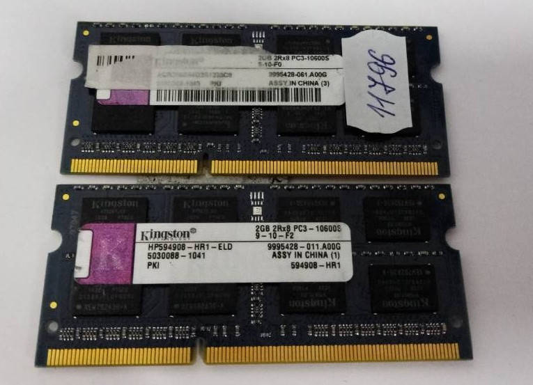 

Оперативная память для ноутбука ОЗУ SODIMM DDR3 2Gb 10600S Kingston