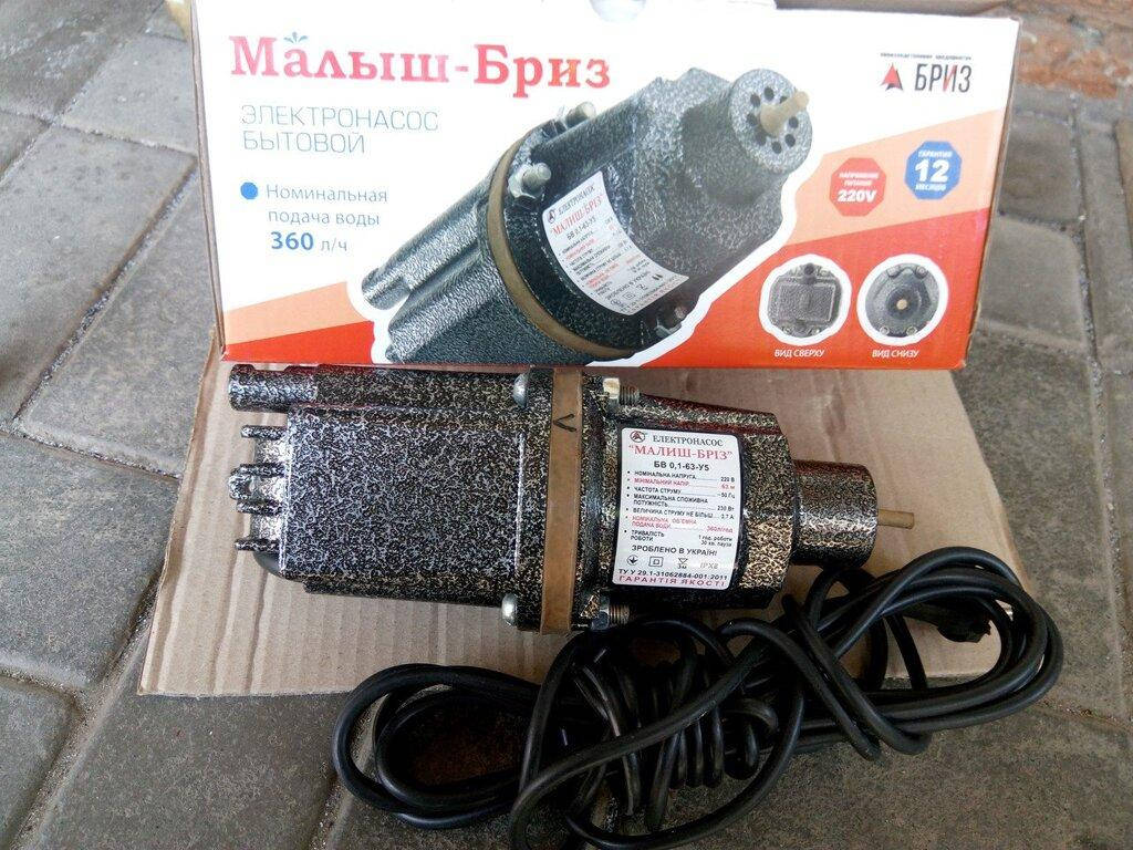 

Електронасос Малюк-Бриз з нижнім забором
