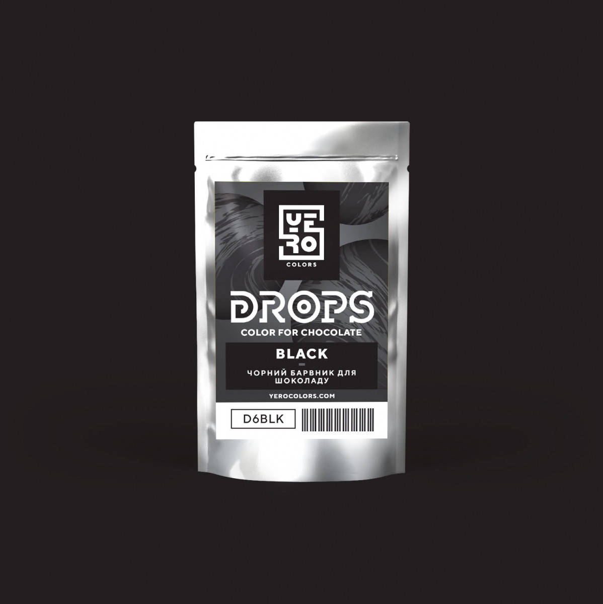 

Дропси для шоколаду в дропсах Чорний YERO , 6гр.