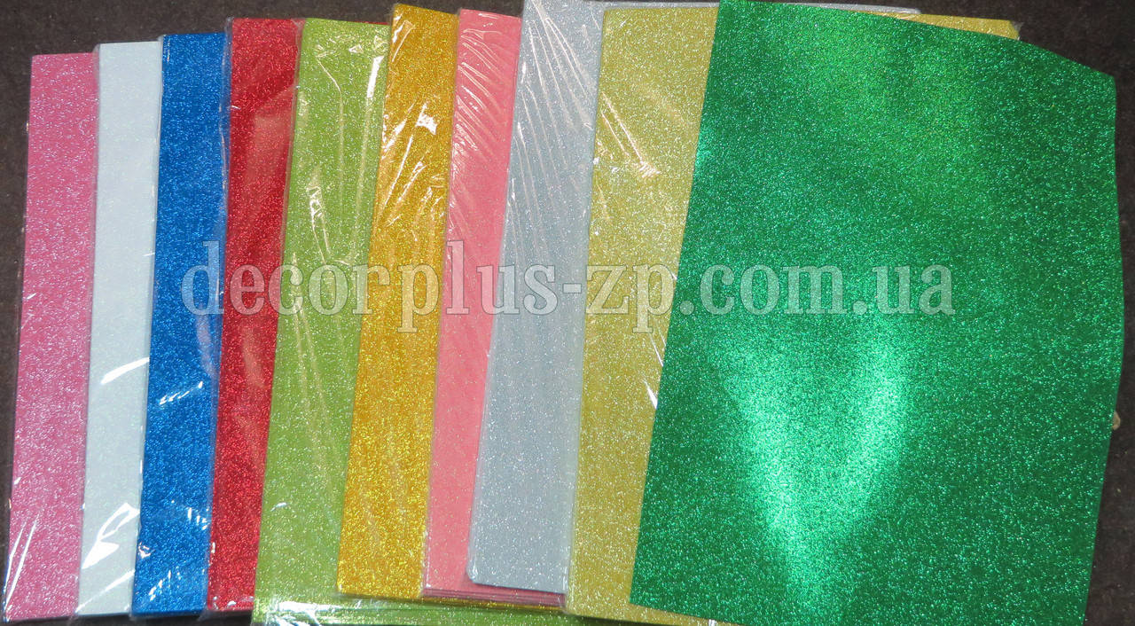 

Фоамиран с глиттером ,60*40см, в ассортименте