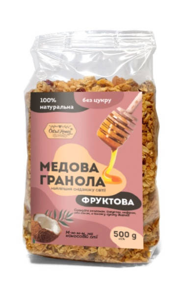 

Гранола Фруктовая в пленке Oats&Honey 500 г