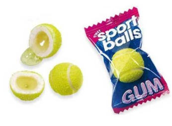 

Жевательная резинка Теннисные Мячики Tennis Balls, Испания - "Fini", 5 грамм