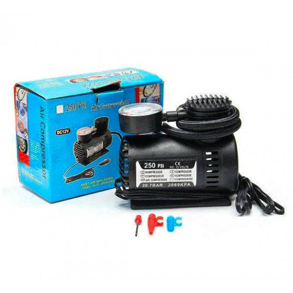 

Автомобильный компрессор авто насос от прикуривателя 12в Air Compressor черный