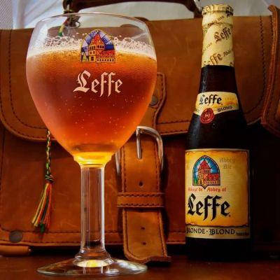 

Бокал для пива Leffe Бельгия коллекционный бокал , пивной бокал 0,33 мл