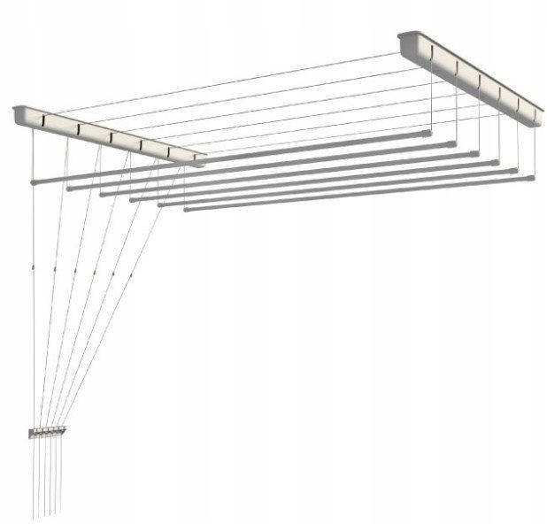 

Сушка для белья 1.2м на 6 треугольных прутьев Польша PL120, Белый