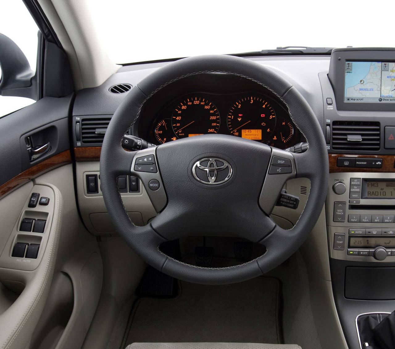 

Чехол-оплетка из натуральной кожи на руль Toyota Avensis, Черный