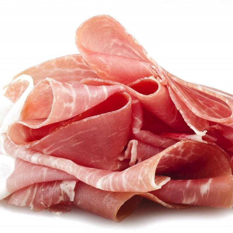 

Прошуто "Prosciutto Crudo" Италия"Фасовка 0.1 kg