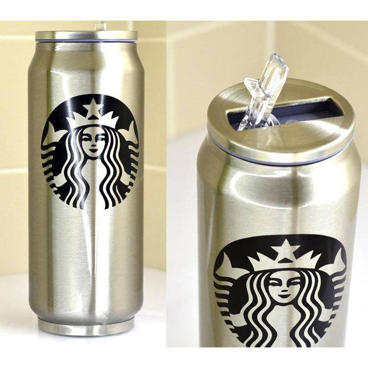 

Термокружка с поилкой Starbucks 500 мл. - термос,стильно,модно и удобно, Светло-серый