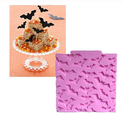 

Молд силиконовый "Летучие мыши" - размер молда 10,5*10,5см, пищевой силикон