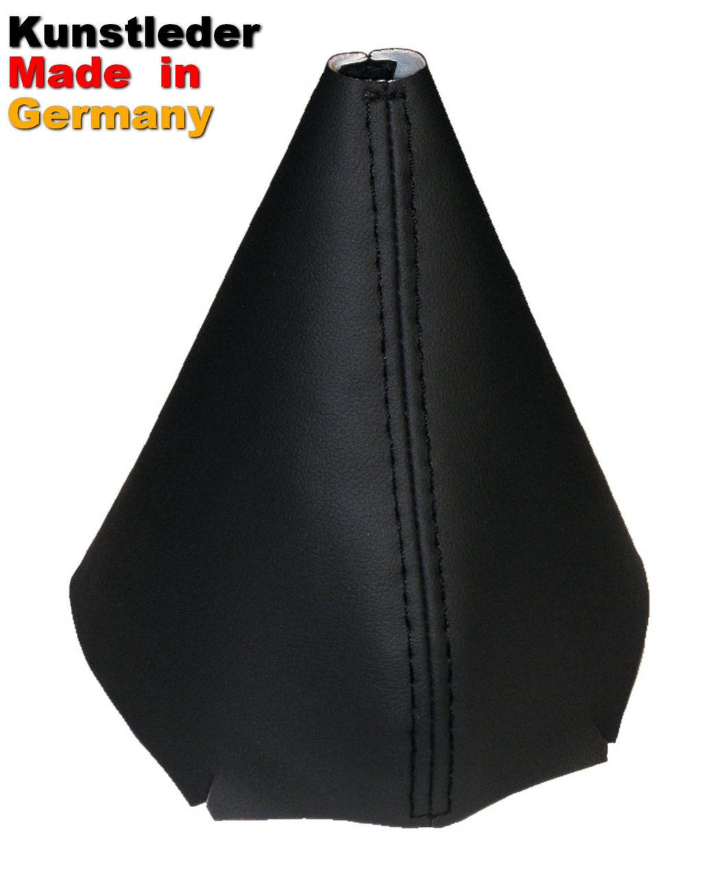 

Чехол ручки КПП Фольцваген Гольф 5, VW Golf 5, 2003 - 2009, чёрный с чёрными строчками