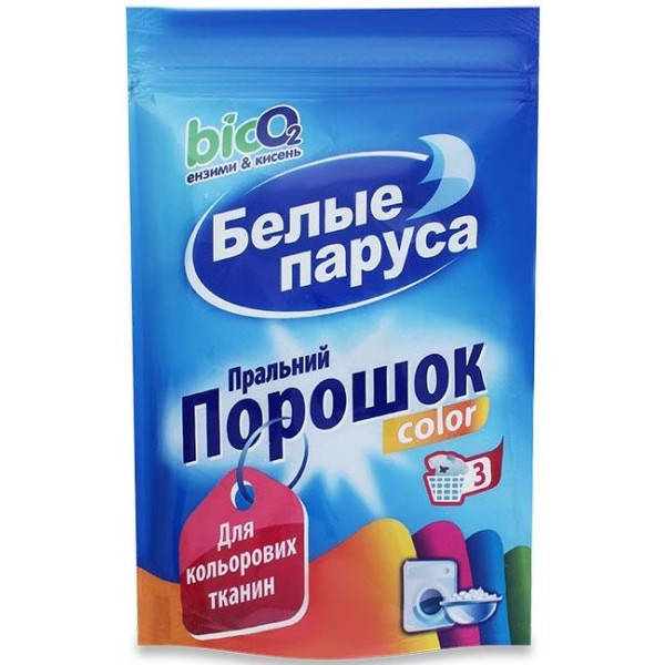 

Стиральный порошок для машинной и ручной стирки Белые паруса Color, 400 г