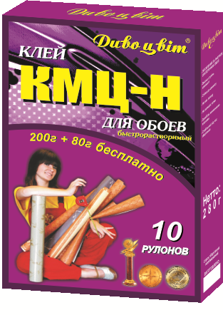 

Клей для обоев «КМЦ - Н» 200 г + 80 г бесплатно