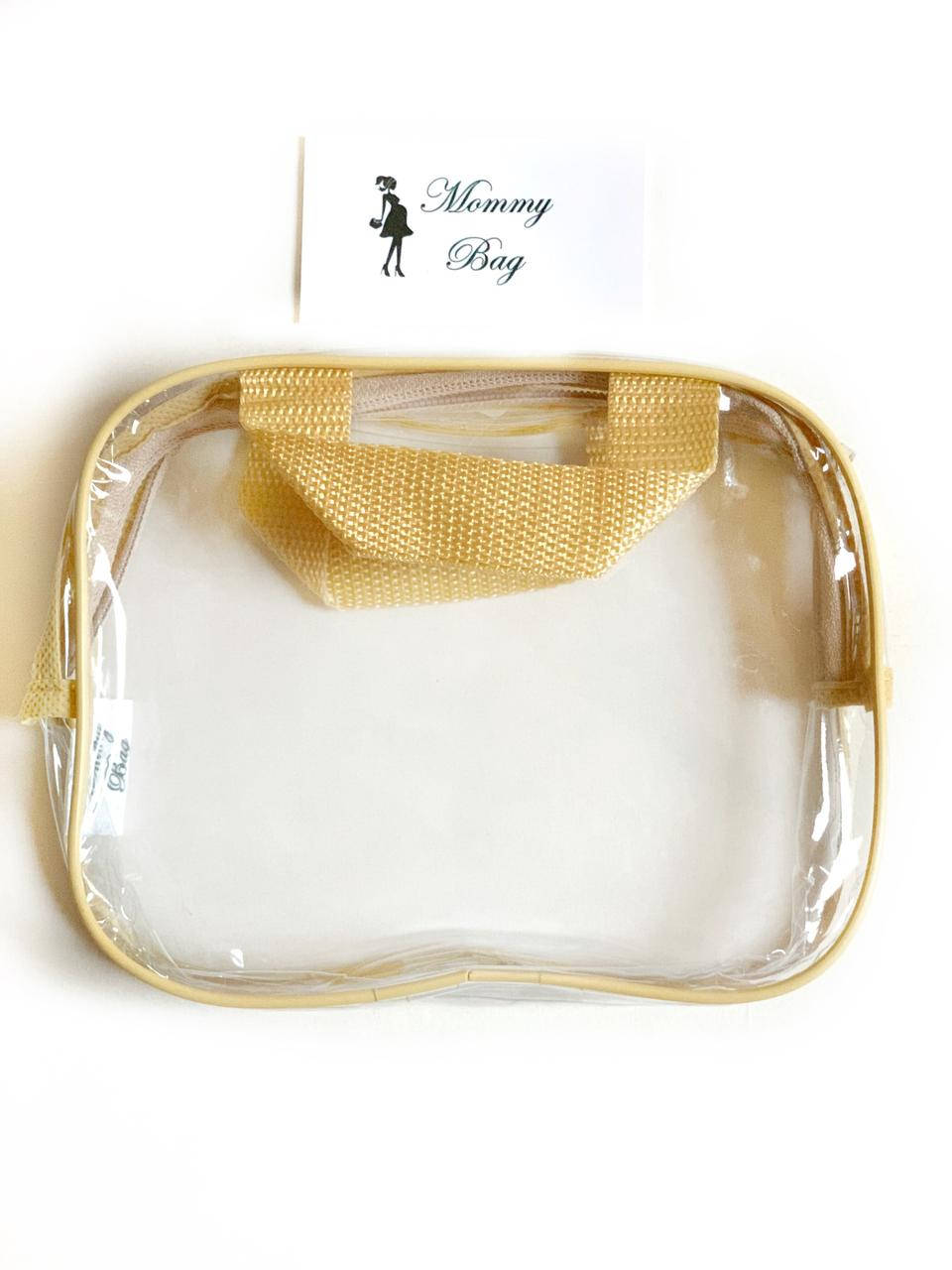 

Косметичка Мини прозрачная Mommy Bag, цвет - Бежевый