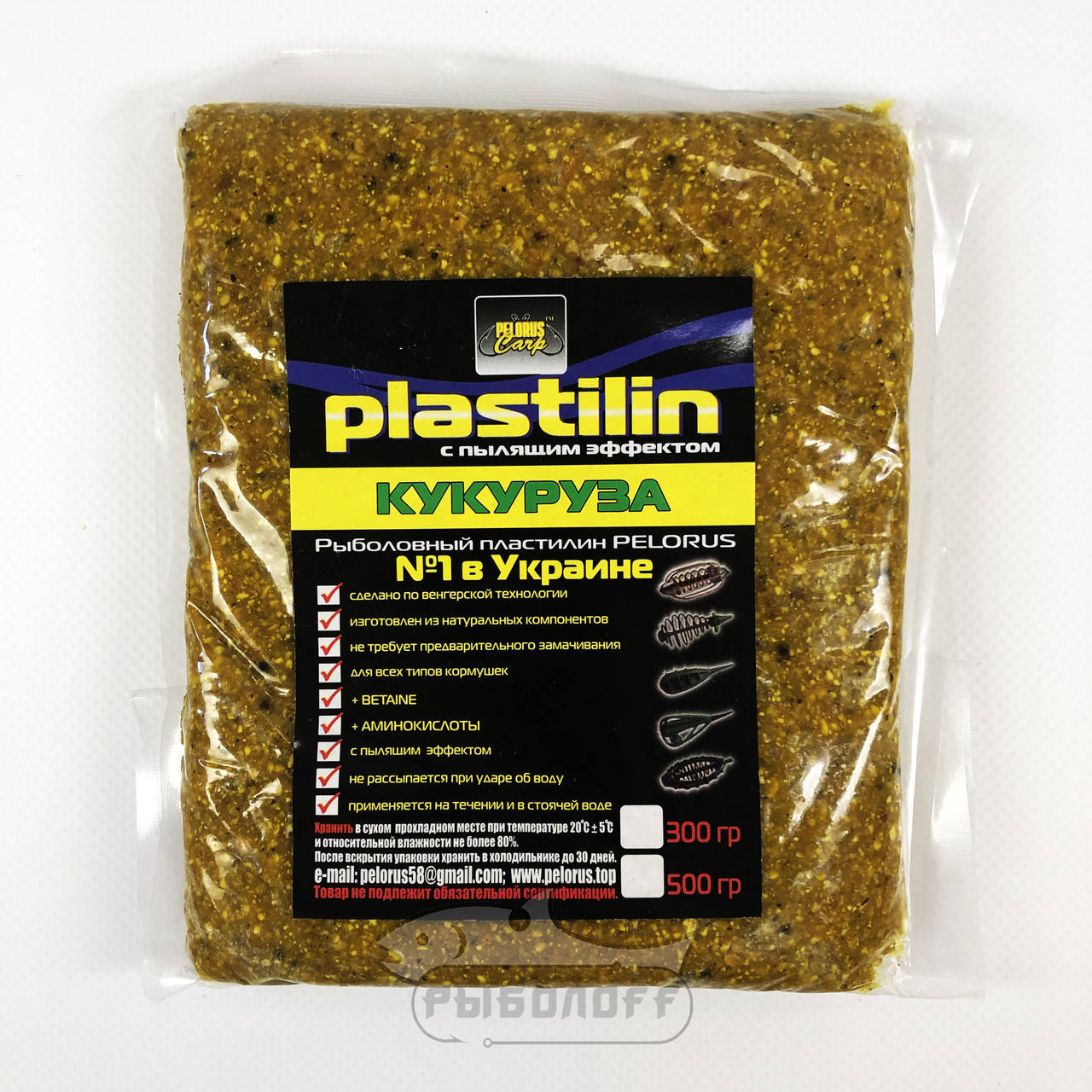 

Пластилин Pelorus Carp со вкусом "Кукуруза" 0.5 кг