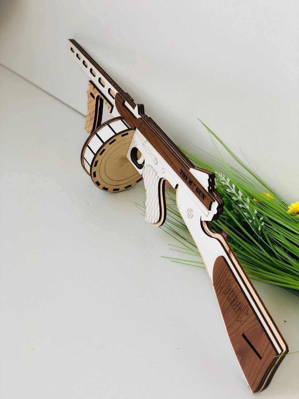 

Автомат CS GO "Томсона" Резинкострел из натуральных материалов, Белый