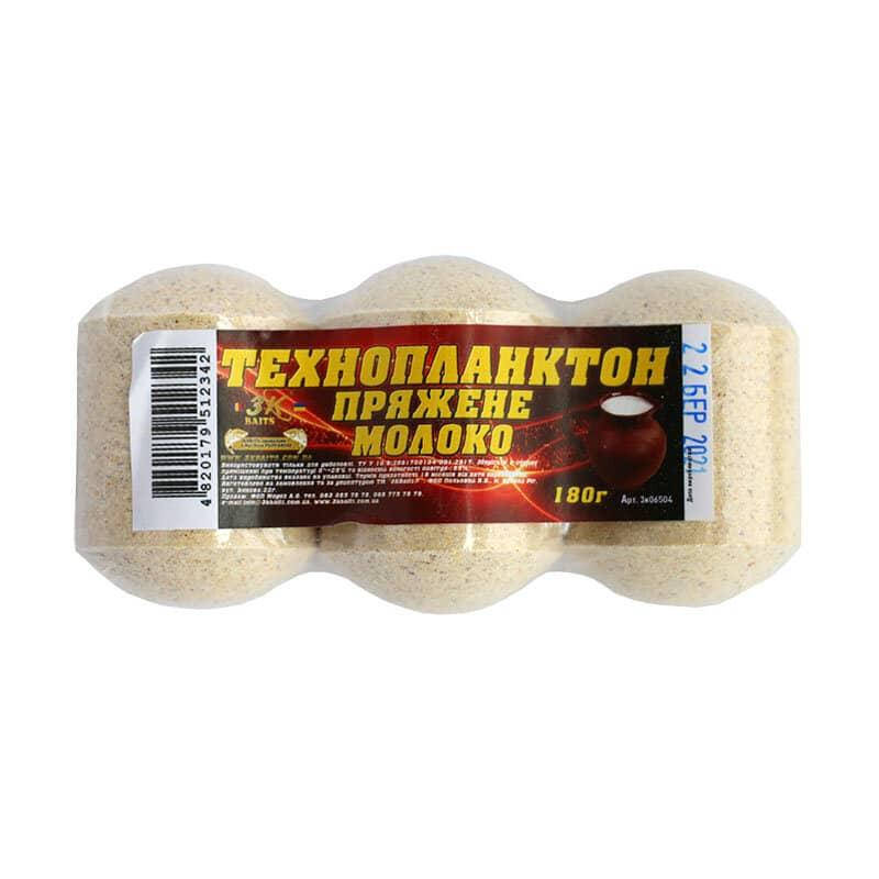 

Технопланктон 3-K Baits (3 шт.) 180 гр. топленое молоко