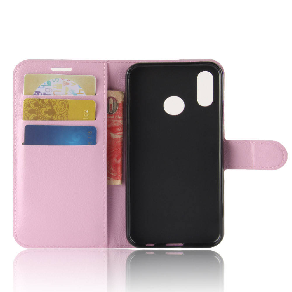 

Чехол книжка Lichee на Huawei P20 Lite (9 цветов) розовый