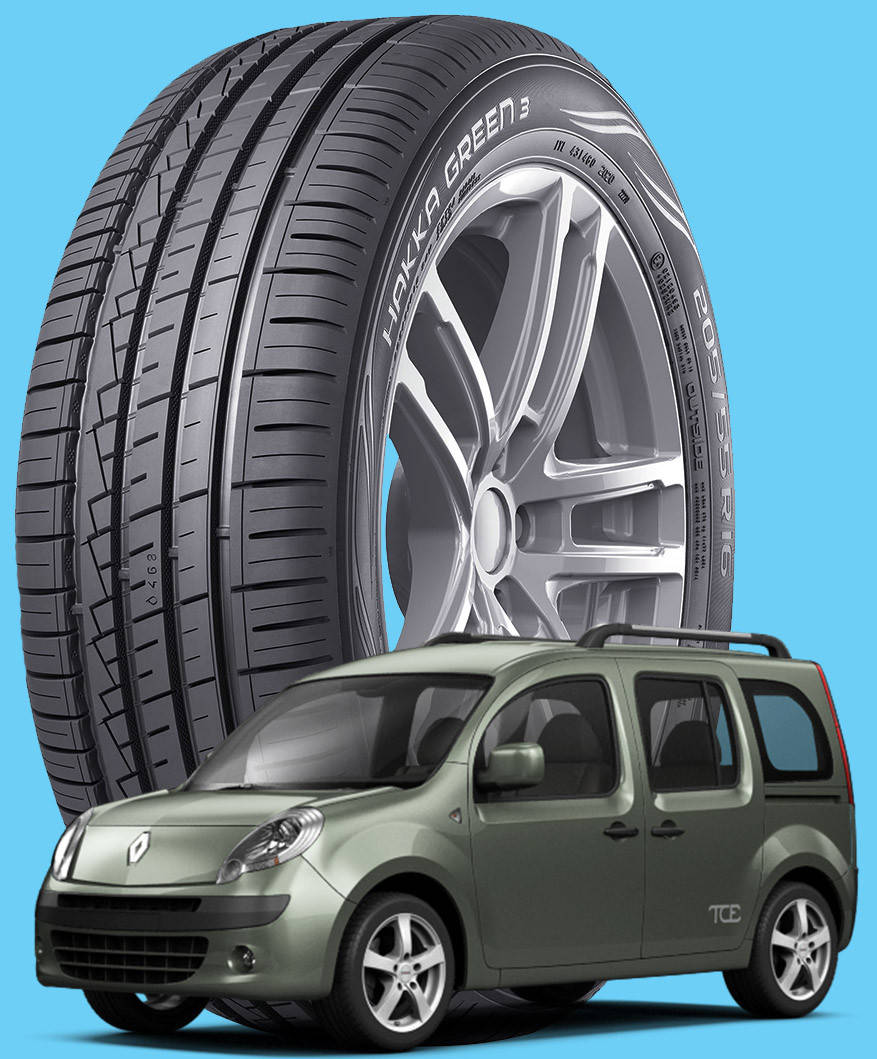 

Nokian Hakka Green 3 195/65 R15 95H XL ( Финляндия 2021) - Шины Renault Kangoo II 2008 - (new)