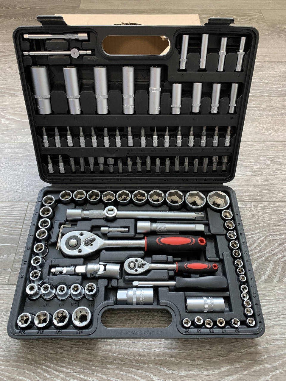 

Набор ключей головок инструментов LEX 108 ел набір ключів для авто дома автоинструмент