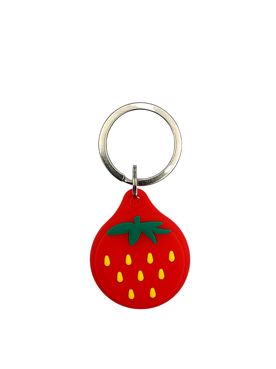 

Силиконовый брелок с кольцом для AirTag клубника, Красный