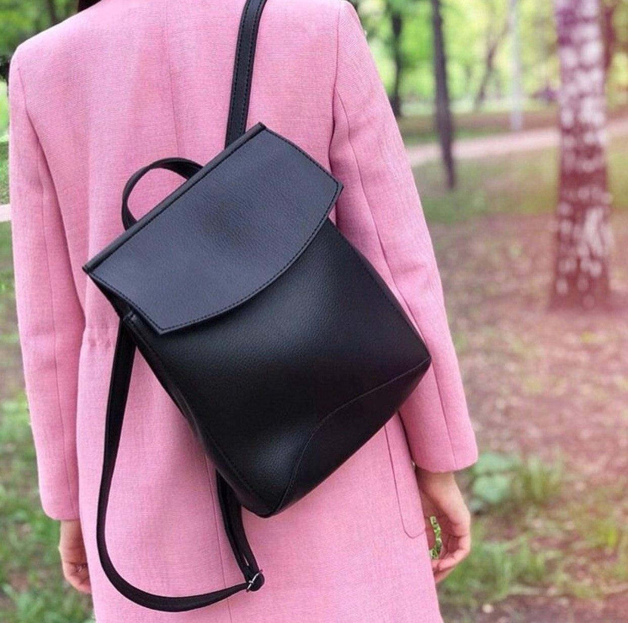 

Рюкзак сумка женский 2в1 (11 расцветок), Черный