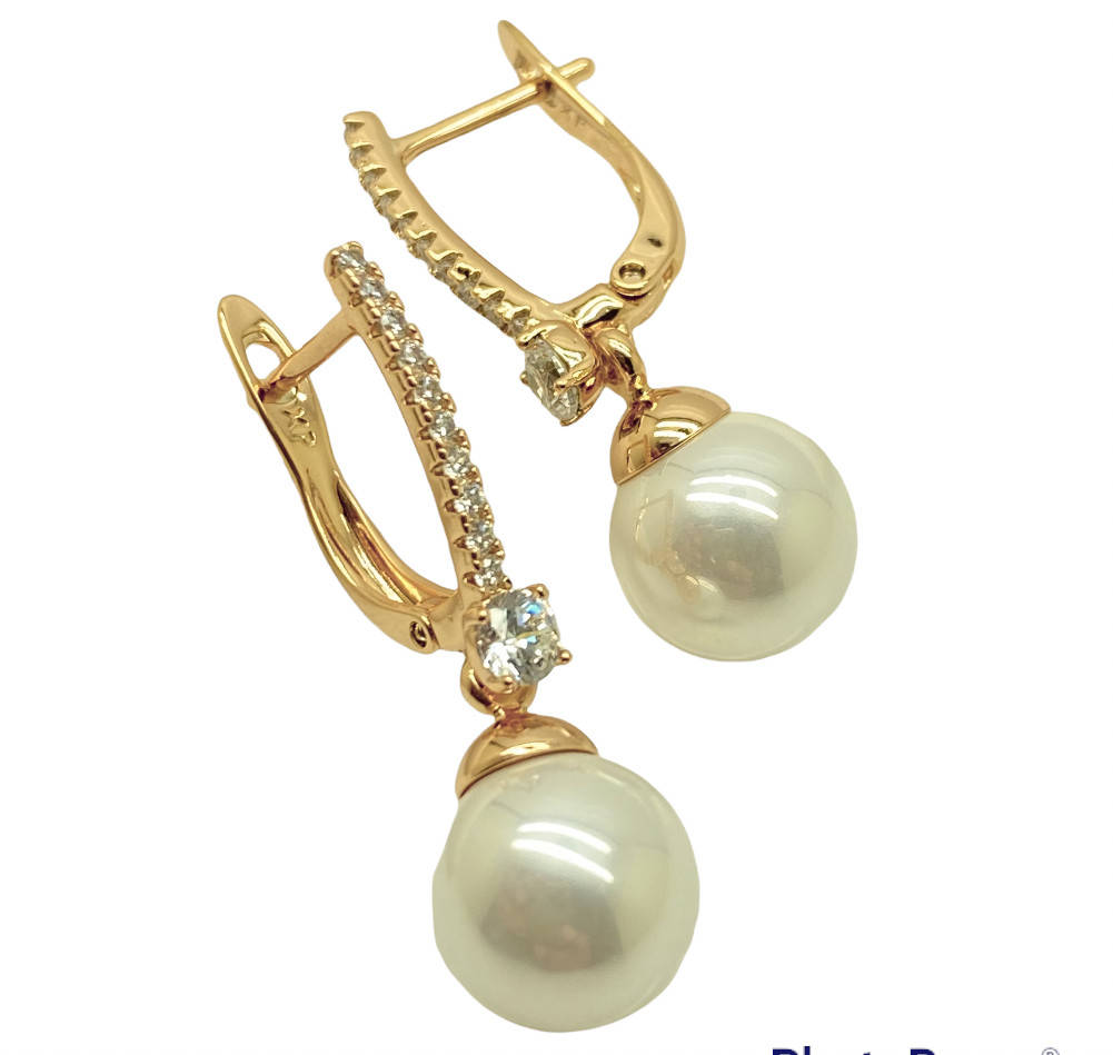 

Серьги гвоздики Xuping. 18k. 30х9 мм