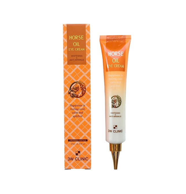 

Крем под глаза с лошадиным жиром 3W CLINIC Horse Oil Eye Cream 40ml