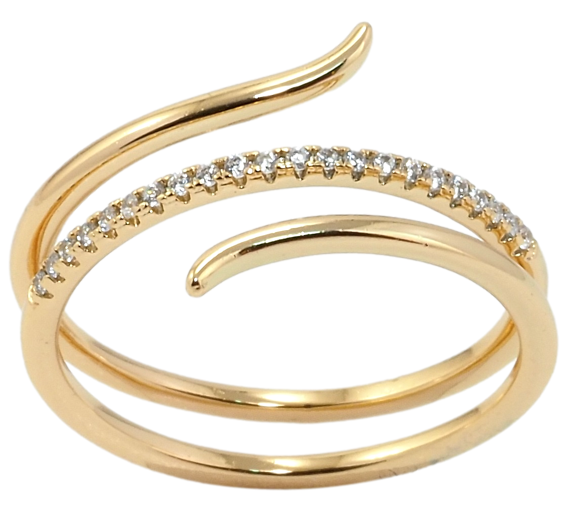 

Кольцо Xuping Позолота 18K "Изящность линий" р.18