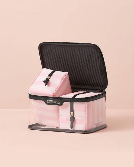 

Косметички набор 3 в 1 Getaway Glam Bag Victoria's Secret прозрачная, Разные цвета