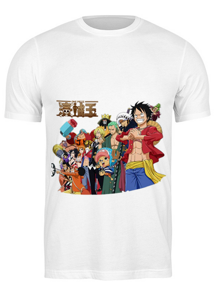 

Футболка Gee! Белая с рисунком Большой Куш One Piece Ван-Пис ОР.01.15