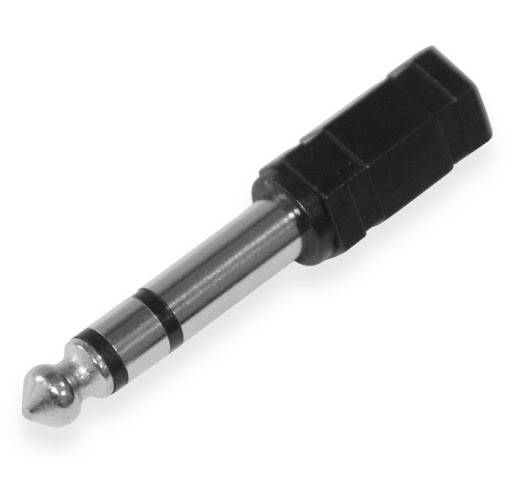 

Перехідник HH1012, 6.35 mm to 3,5mm plastic stereo