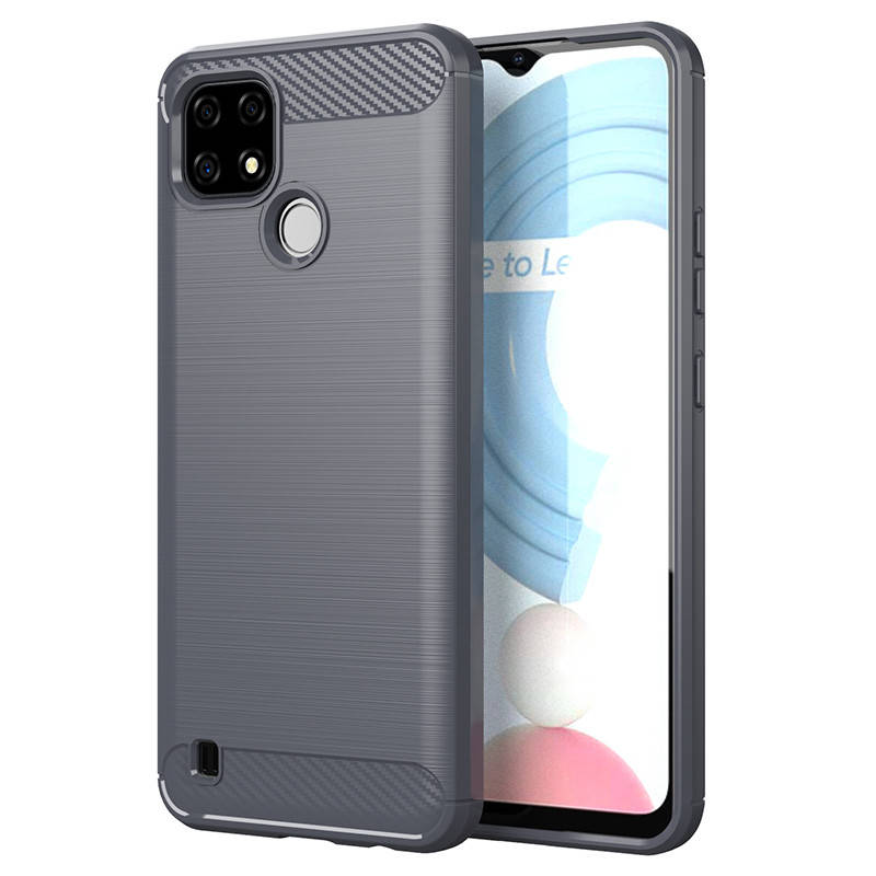 

TPU чехол накладка Urban для Realme C21 (4 цвета) серый