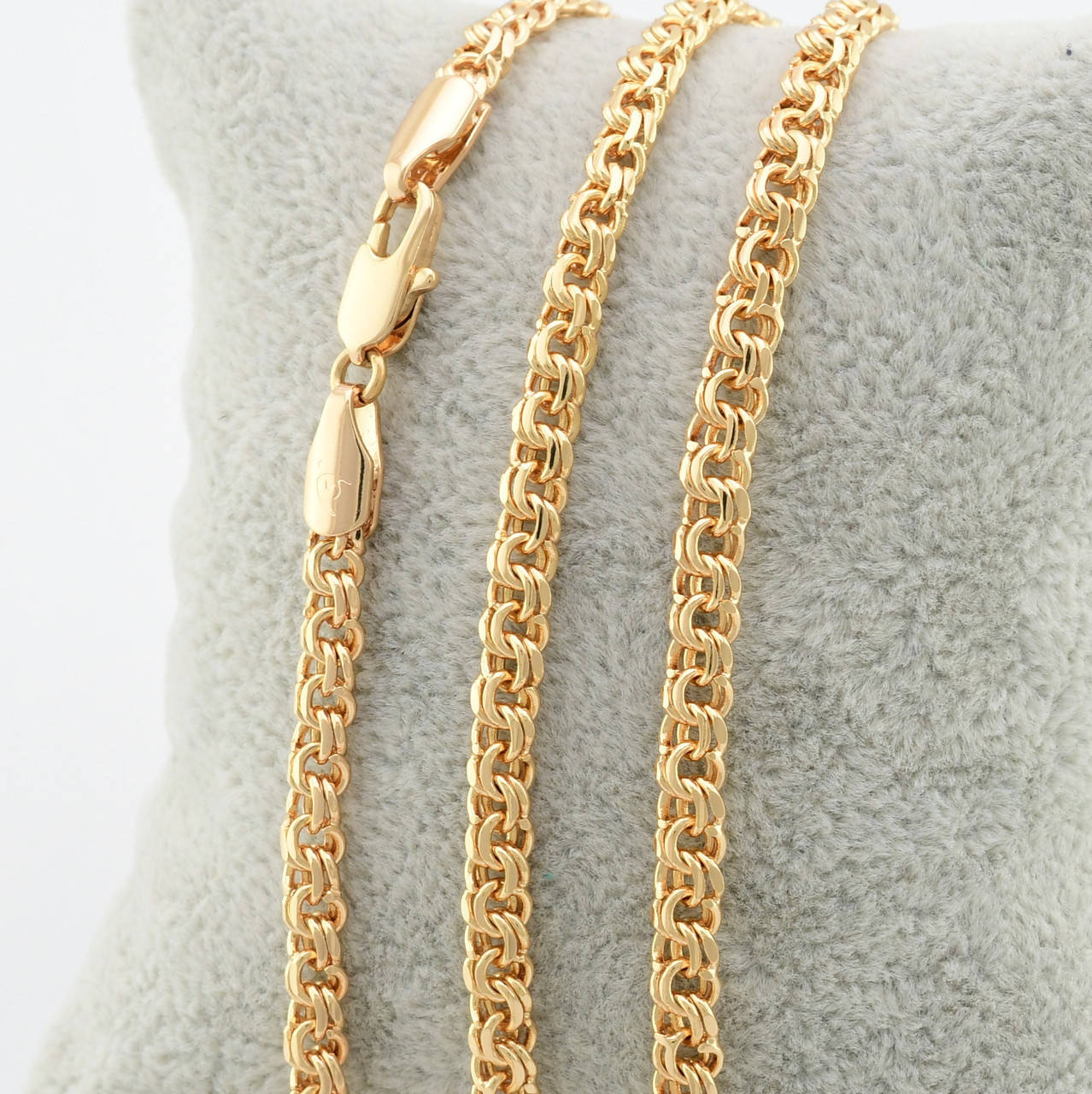 

Цепочка Xuping Бисмарк 51461 ширина 4 мм позолота 18К длина 60