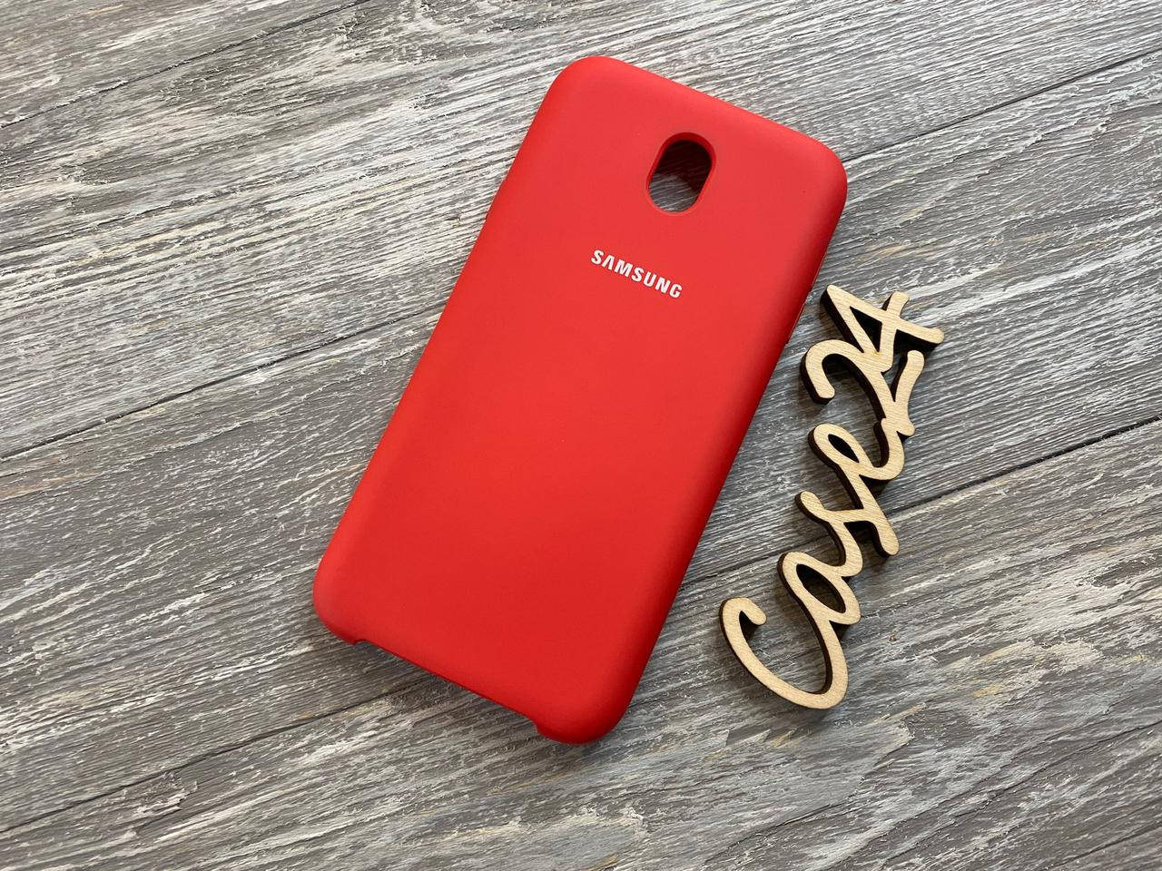 

Чехол Soft touch для Samsung Galaxy J7 2017 J730 (8 цветов) красный