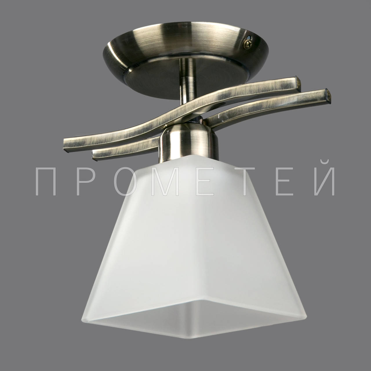 

Припотолочная люстра на одну лампочку P3-B015/1C/AB+WT