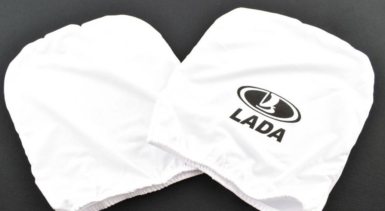 

Чехлы на подголовники Lada белые